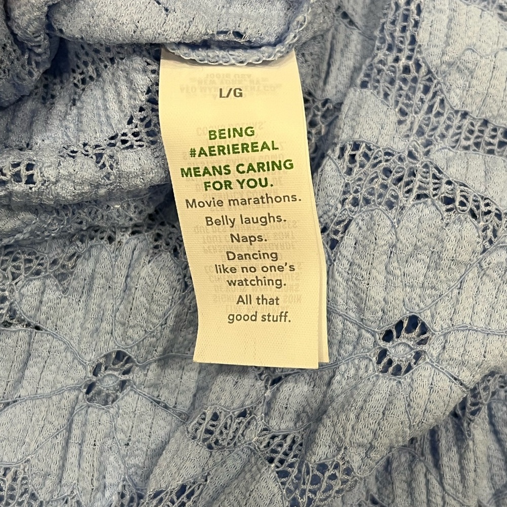 aerie Light Blue Lace nightie dress - Picture 5 of 7